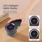 LED Digital Display Electric Lint Remover Rechargeable Fabric Shaver